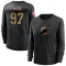 Black Women's Isaiah Mack Miami Dolphins 2020 Salute To Service Sideline Performance Long Sleeve T-Shirt