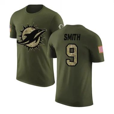 Olive Men's Jonnu Smith Miami Dolphins Salute to Service T-Shirt